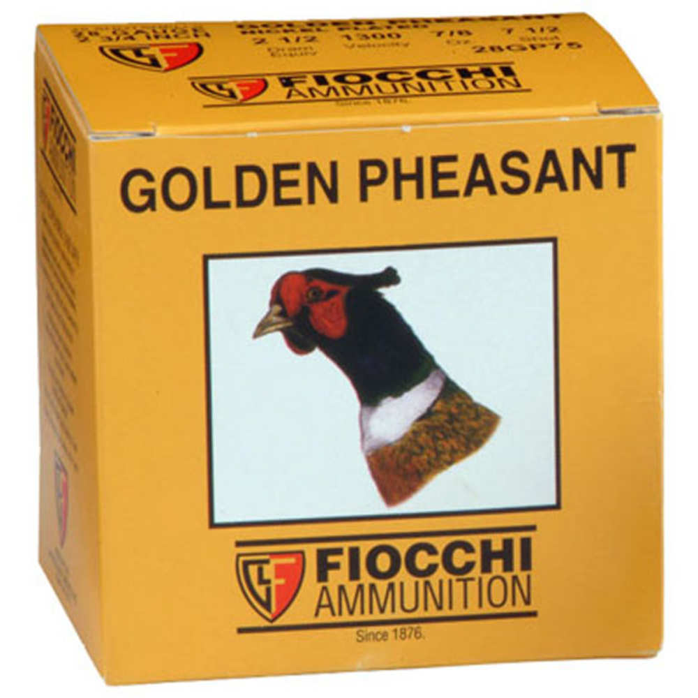 Ammunition Fiocchi ZPAP M85 FIO GOLDEN PHEASANT 28GA #6 3 1 1/16OZ 25/10 • Model: ZPAP M85