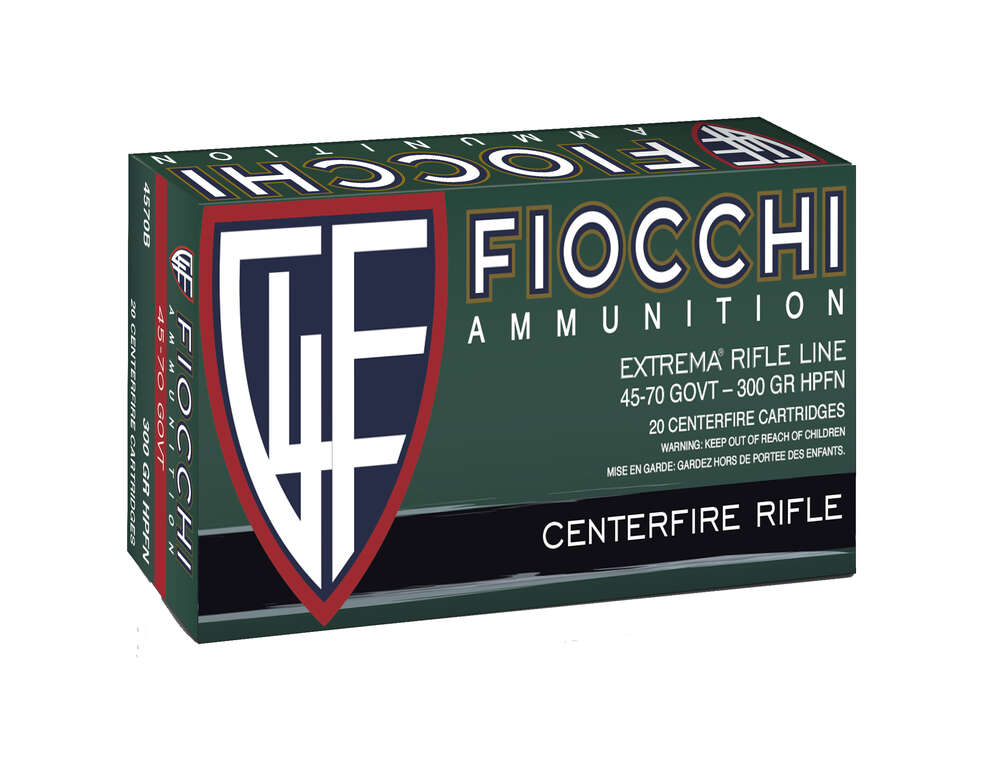 Ammunition Fiocchi 2405 ft lbs 45 70GOVT FIO 4570B     4570GVT    300 HPFN            20/10