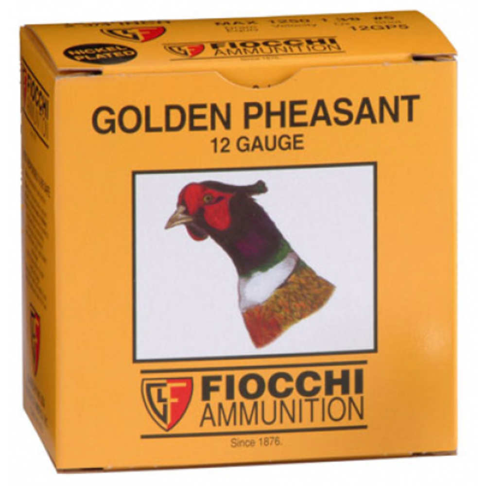 Ammunition Fiocchi 1 3/4 oz 12Gauge FIO 123GP4    GLD PHS    12 3IN  4SHT  1-3/4 25/10