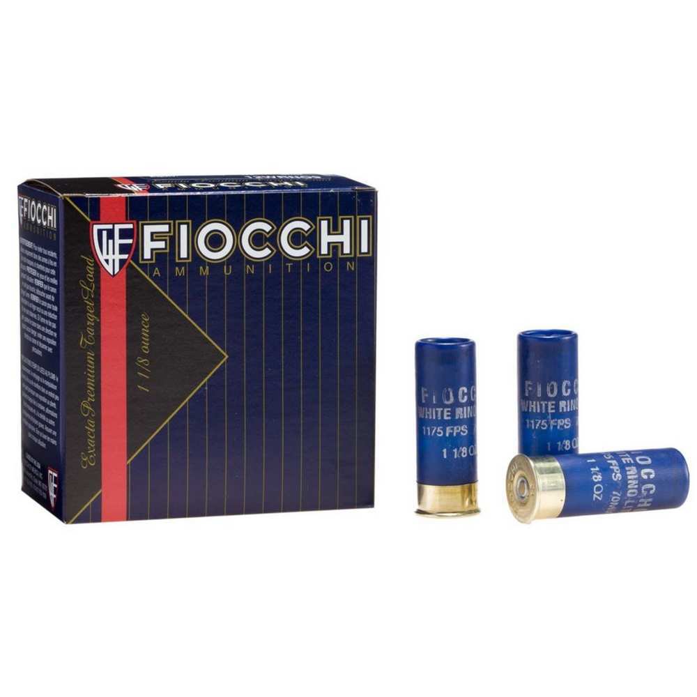 Ammunition Fiocchi 1 1/8 oz 12Gauge FIO 12WRNO75  WT RHINO TGT 12 2.75 7SHT 11/8 25/10