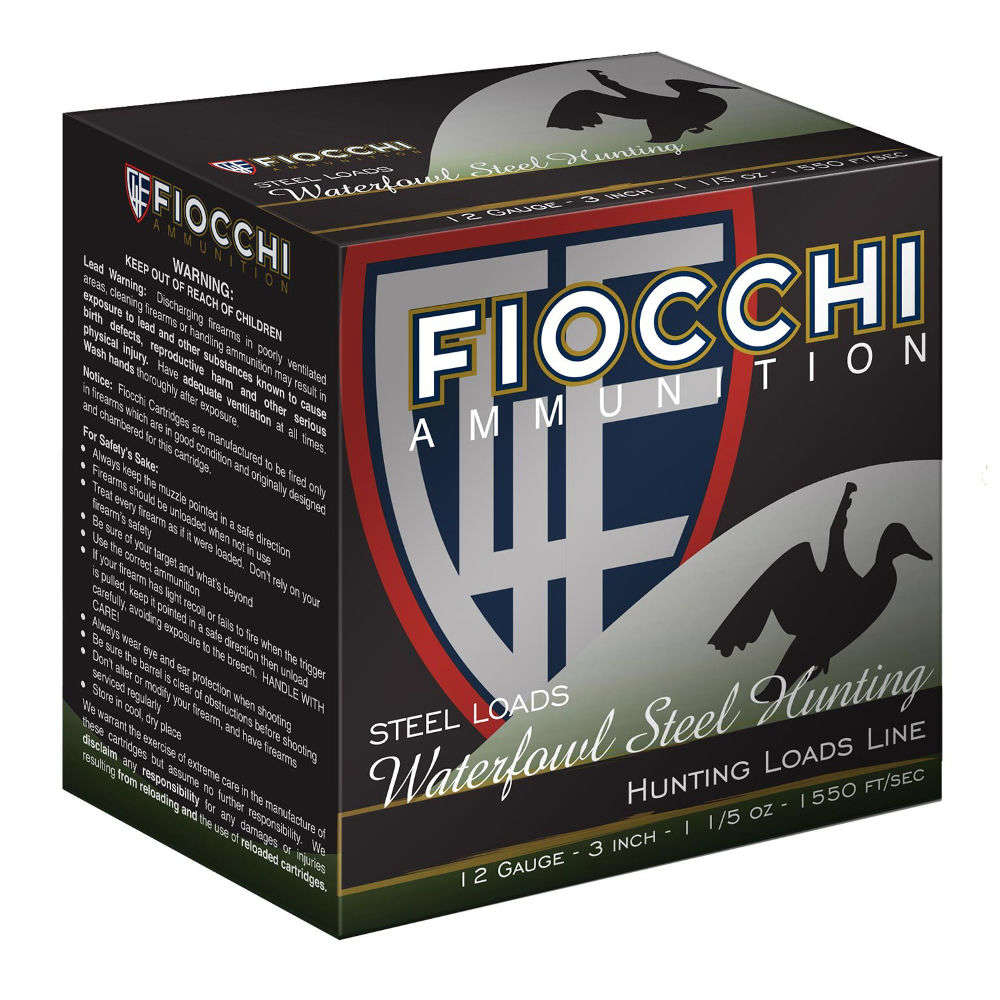 Ammunition Fiocchi 1 1/5 oz 12Gauge FIO 123ST151  FLYWY   12 3IN  1  STL    11/5 25/10 • Model: 1 1/5 oz