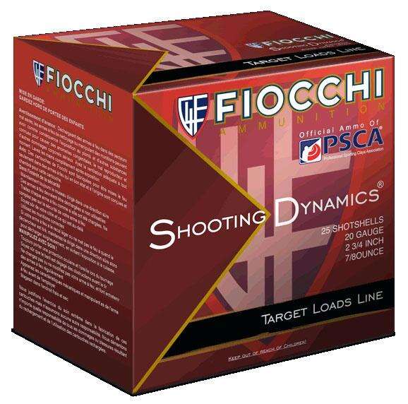 Ammunition Fiocchi 7/8 oz 20Gauge FIO 20SD8     SHT DYN TGT  20 2.75 8SHT  7/8 25/10 • Model: 7/8 oz