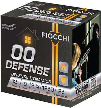 Ammunition Fiocchi 12Gauge FIO 12EX00BK HV 12    2.75 00BK  9PEL   9PEL 25/10 • Model: 