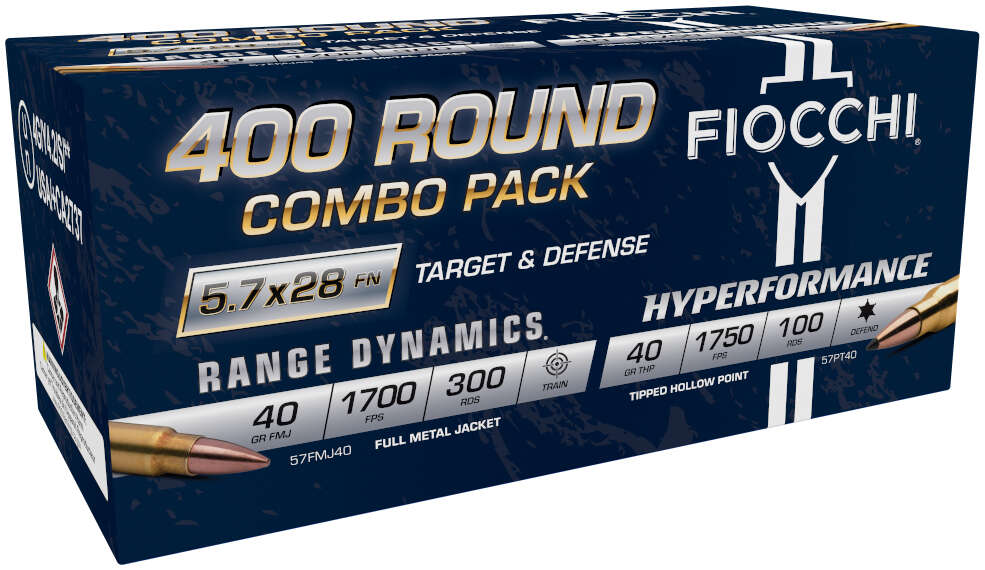 Ammunition Fiocchi 5.7x28mm FIO 57COMPT   5.7X28MM  FMJPT                400RD