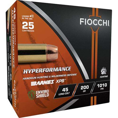 Ammunition Fiocchi 45LC FIO 45LCBA    HYPERF HNT   45 200XPB          25/8 • Model: 