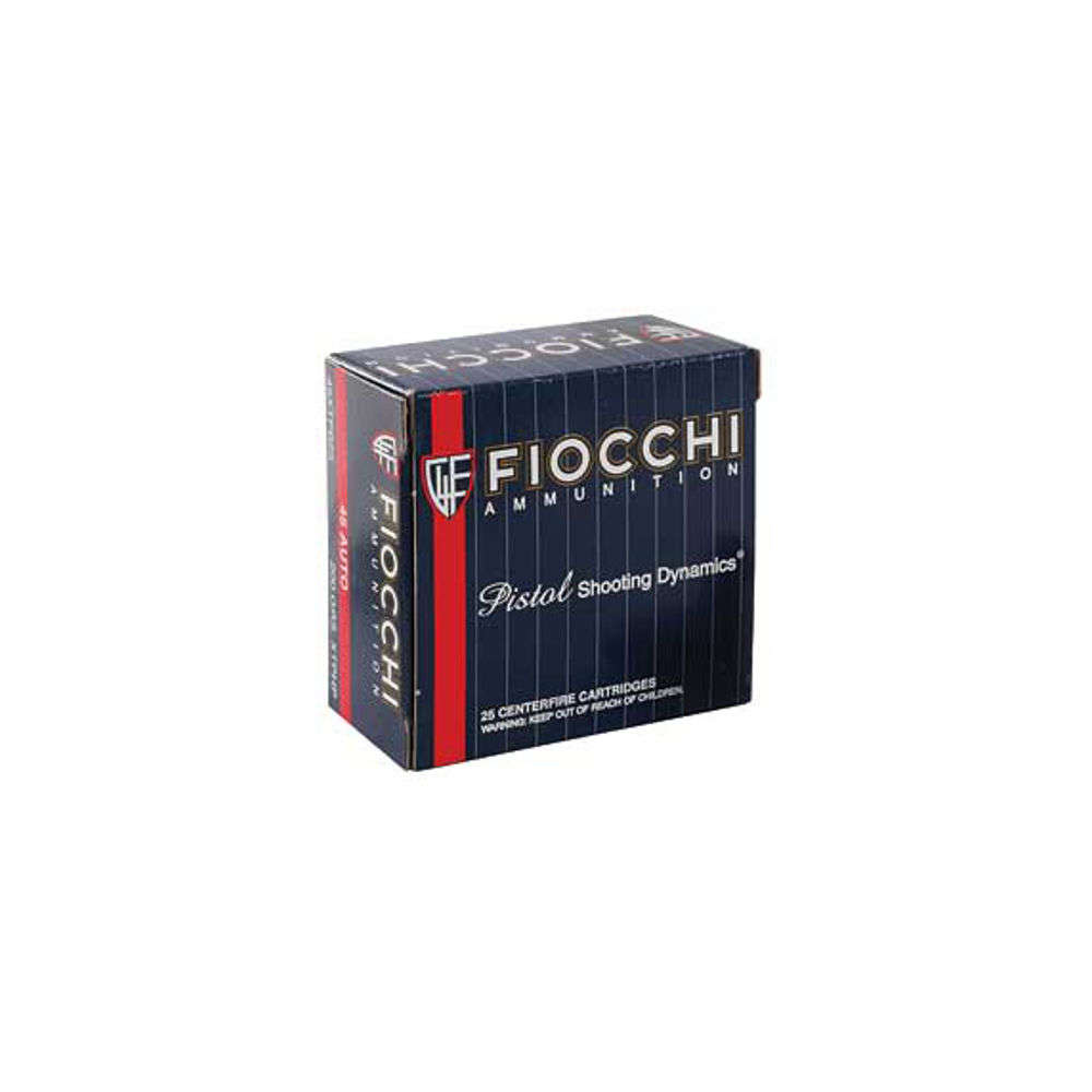 Ammunition Fiocchi 414 ft lbs 45ACP FIO*45XTP25   45A        230 XTPHP           25/20