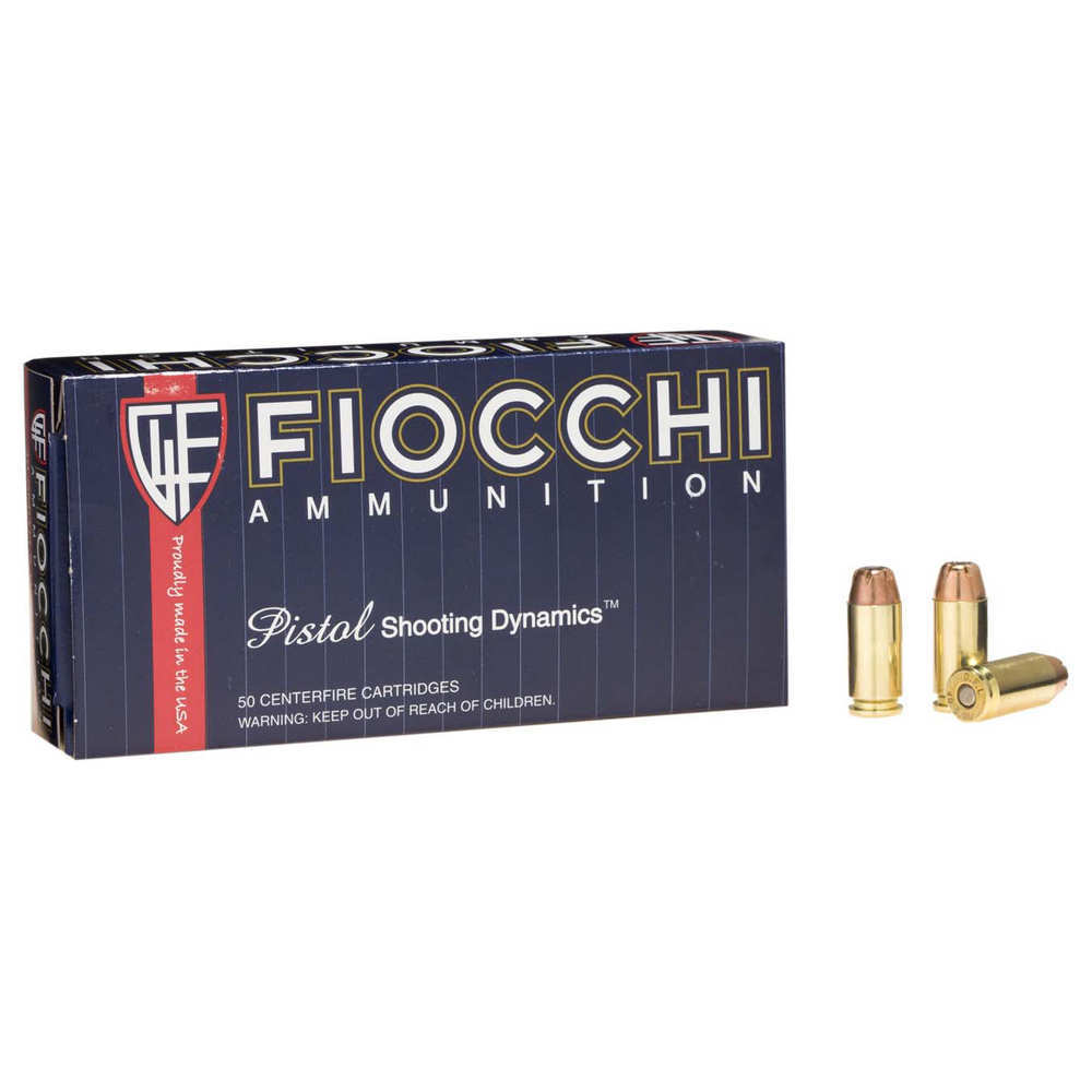 Ammunition Fiocchi 443 ft lbs 40SW FIO 40SWC     40S        165 JHP             50/20