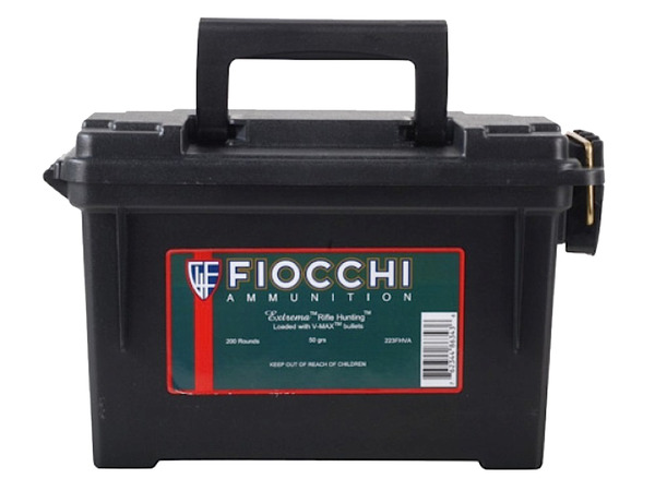Ammunition Fiocchi 1209 ft lbs 223Rem FIO 223FHVA   223 PLANO   50 VMX             200/4