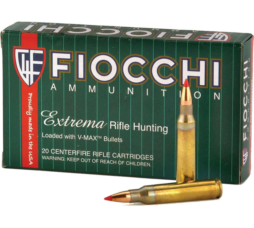 Ammunition Fiocchi 1493 ft lbs 22 250 FIO 22250HVB  22250       40 VMAX            20/10 • Model: 1493 ft lbs