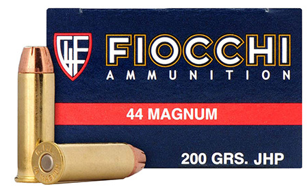 Ammunition Fiocchi 966 ft lbs 44Magnum FIO 44B500    44MG       200 SJHP            50/10