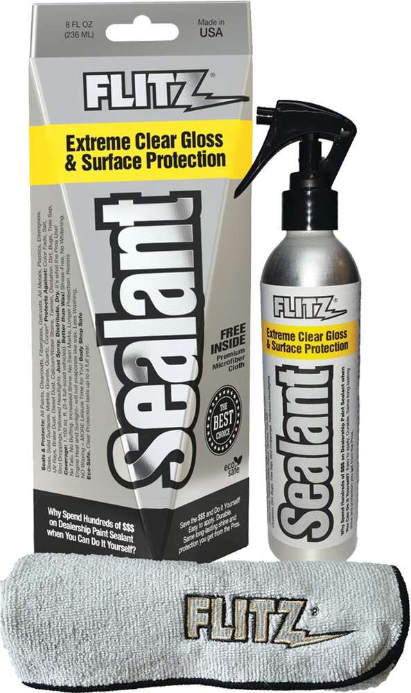 Cleaning Equipment Flitz Ready Series FLITZ SEALANT 8 OZ SPRAY BOTTLE W/ FREE MICROFIBER