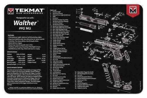 Cleaning Equipment GSM Ready Series Walther PPQ Mod2 TekMat Gun Cleaning Mat 11x17 • Model: Ready Series