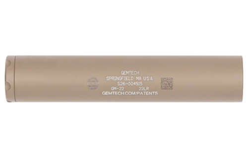  Gemtech GM 22 GEMTECH GM-22 SUPPRESSOR 22LR FDE &bull; Model: GM-22