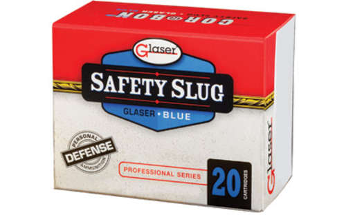 Ammunition Glaser Blue 9mm GLASER BLUE 9MM+P 80GR 20/500 • Model: Blue