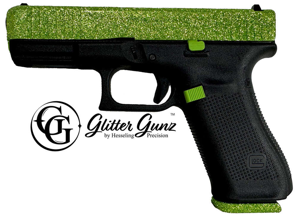 Handguns Glock ZPAP M85 9mm GLOCK 45 GEN5 9MM 4.02 ZOMBIE GREEN GLITTER GUN