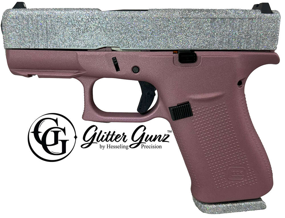 Handguns Glock ZPAP M85 9mm GLOCK 43X MOS 9MM BLUSH DIAMOND GLITTER GUNZ • Model: ZPAP M85