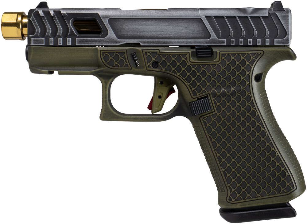 Handguns Glock ZPAP M85 GLK SHARK COAST TACTICAL 43X TARPAN GOLD BBL • Model: ZPAP M85