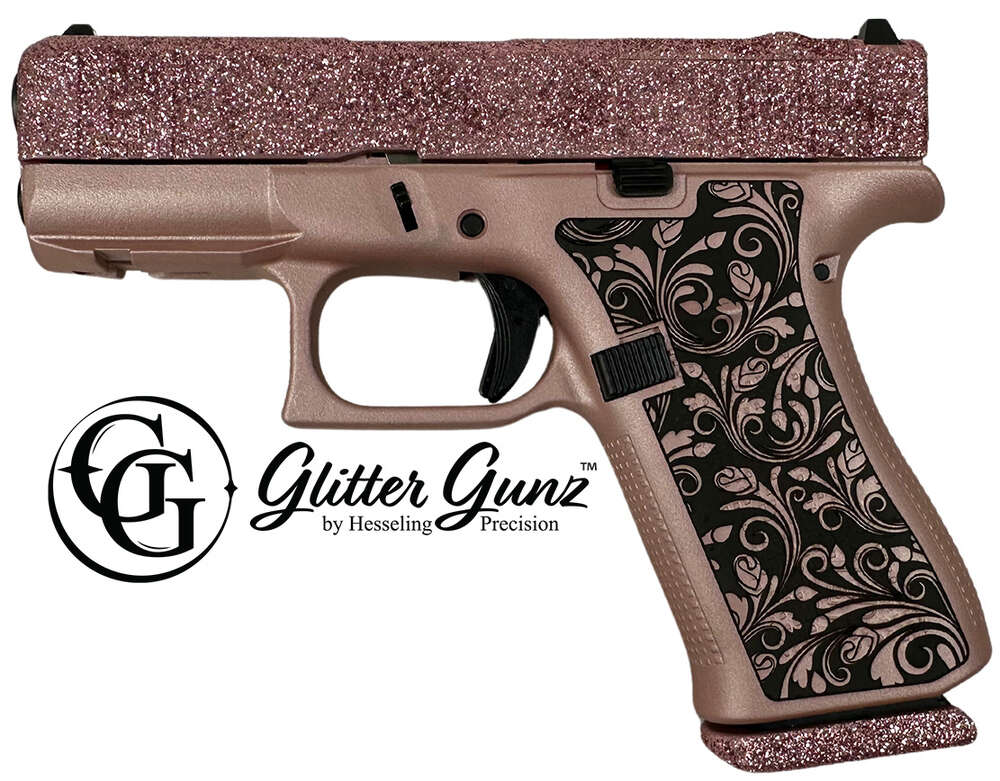 Handguns Glock ZPAP M85 9mm GLOCK 43X MOS 9MM 3.41 GLITTER GUNZ ROSE GOLD • Model: ZPAP M85