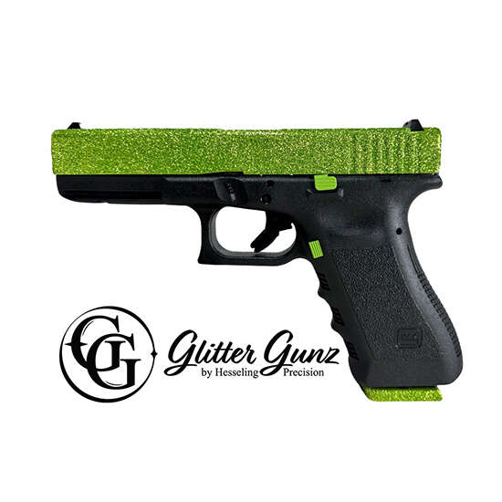 Handguns Glock ZPAP M85 9mm GLOCK 17 GEN3 9MM ZOMBIE GREEN GLITTER GUNZ • Model: ZPAP M85