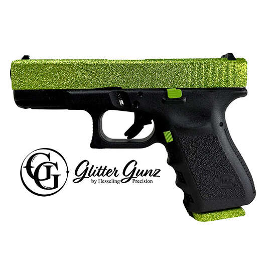 Handguns Glock ZPAP M85 9mm GLOCK 19 GEN3 9MM ZOMBIE GREEN GLITTER GUNZ • Model: ZPAP M85