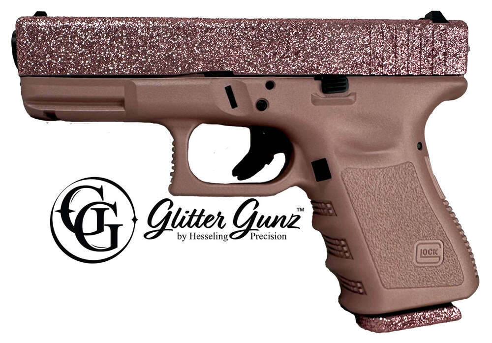 Handguns Glock ZPAP M85 40SW GLOCK 23 40SW ROSE GOLD GLITTER GUNZ