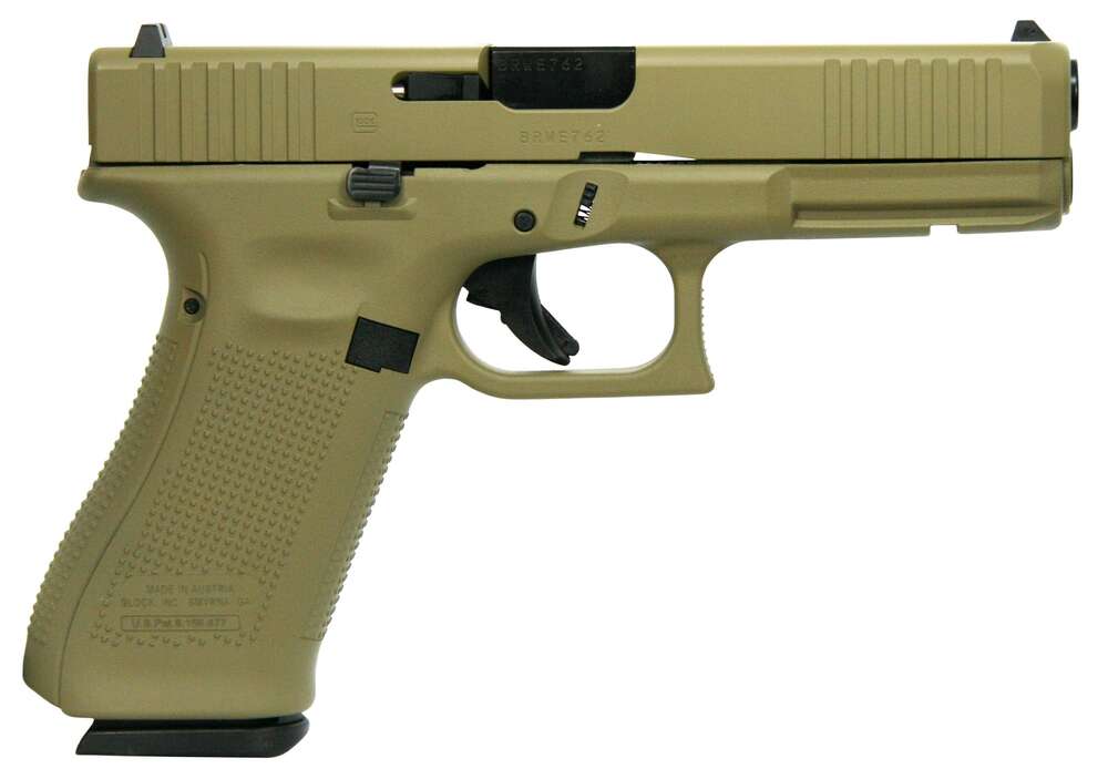 Handguns Glock Ready Series 9mm GLOCK G17 GEN5 9MM FXD W/FRONT SERRATIONS 17RD - FDE