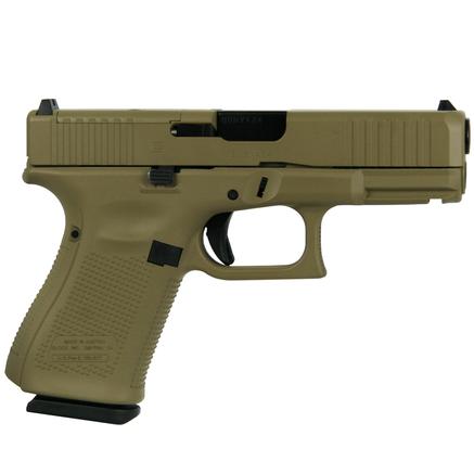 Handguns Glock Ready Series 9mm GLOCK G19 GEN5 9MM MOS FXD W/FRONT SERRATIONS 15RD-FDE