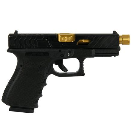 Handguns Glock Ready Series 9mm G19 Gen3 9mm 4? 2/15rd mags Chainmail Black Bear cut Gold Brl • Model: Ready Series