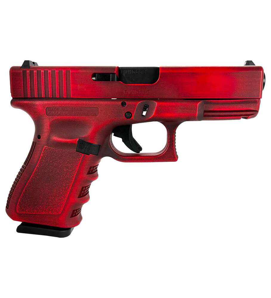 Handguns Glock Ready Series 9mm G19 GEN3 COMPACT 9MM 4"" 2/15RD AUSTRIA  FULL RED DISTRESSED