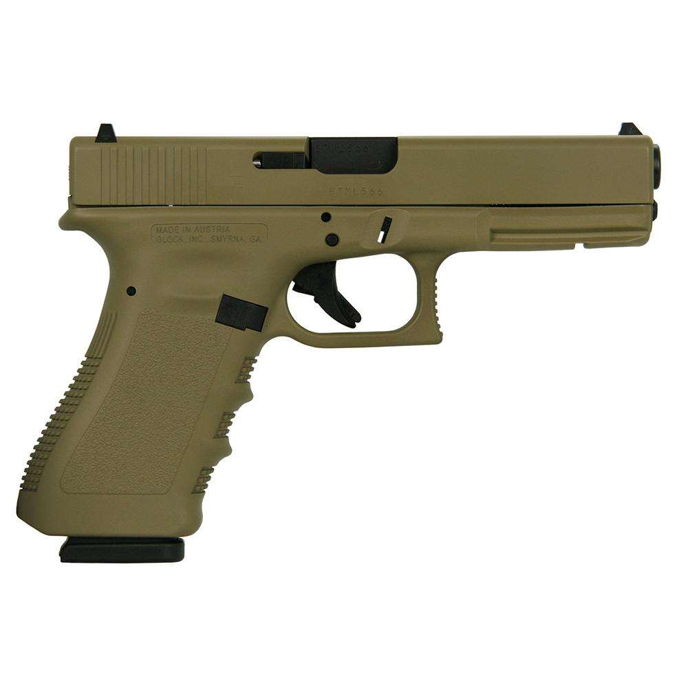 Handguns Glock Ready Series 9mm G17 GEN3 STANDARD 9MM 4.5" 2/17RD MAG U.S. FDE