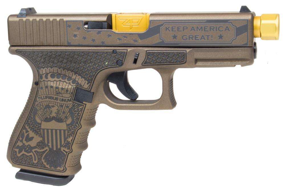 Handguns Glock Ready Series 9mm G19 GEN3 COMPACT 9MM 4" 2/15RD USA TRUMP • Model: Ready Series