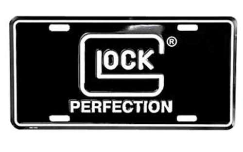 Misc. Accessories Glock LICENSE PLATE GLOCK OEM PERF LICENSE PLATE BLK/WHT • Model: LICENSE PLATE