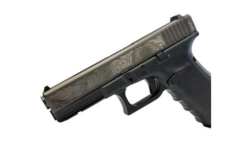 Handguns Glock 17 9mm GLOCK 17 GEN4 9MM 17RD BLK ENGRAVED • Model: 17