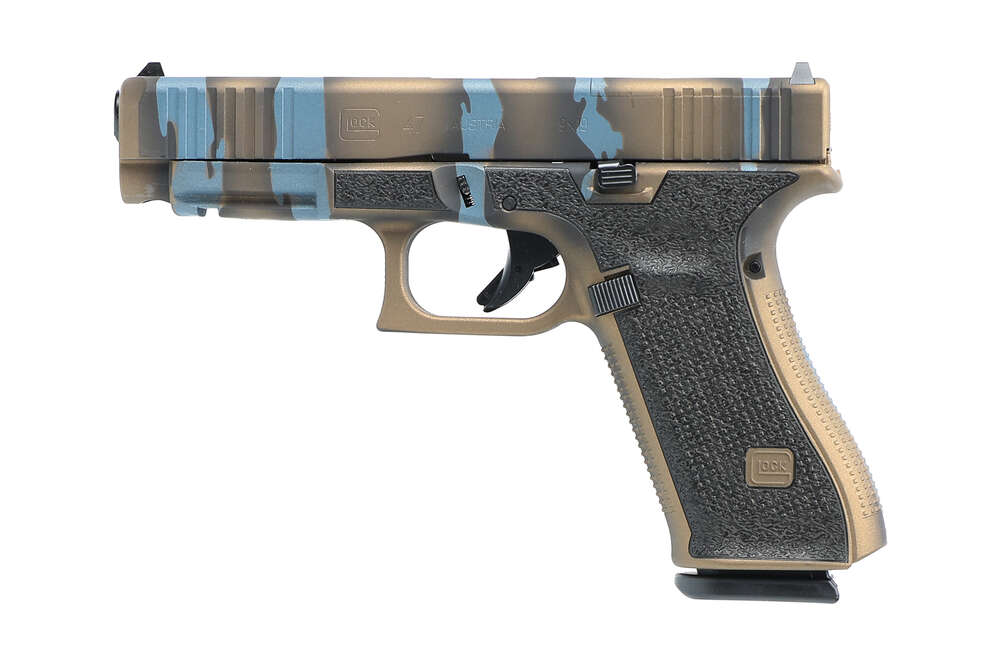 Handguns Glock G47 G5 MOS 9mm G47 G5 9MM BRONZE TIGER MOS • 3-17RD MAGS | FRONT SERRATIONS • Model: G47 G5 MOS