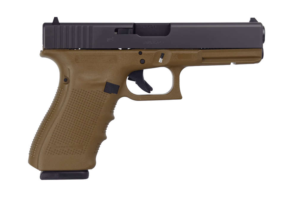 Handguns Glock G20 G4 10mm G20 G4 FDE 10MM 10+1 4.61" FS# • 3-10RD MAGS | ACCESSORY RAIL