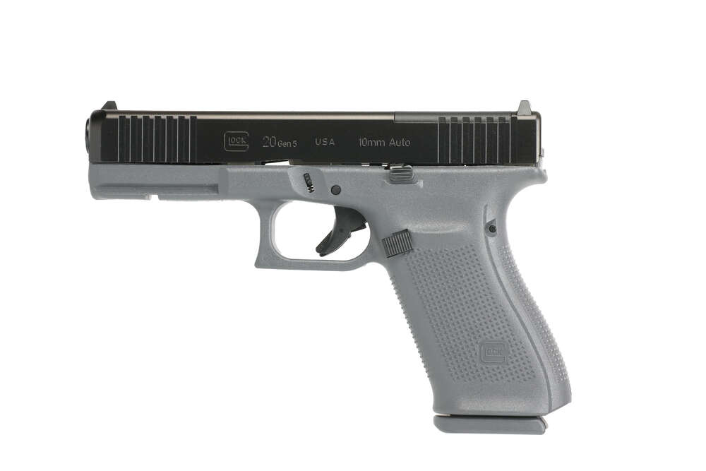 Handguns Glock G20 G5 MOS 10mm G20 G5 10MM 10+1 4.61" GRY MOS • 3-10RD MAGS | ACCESSORY RAIL