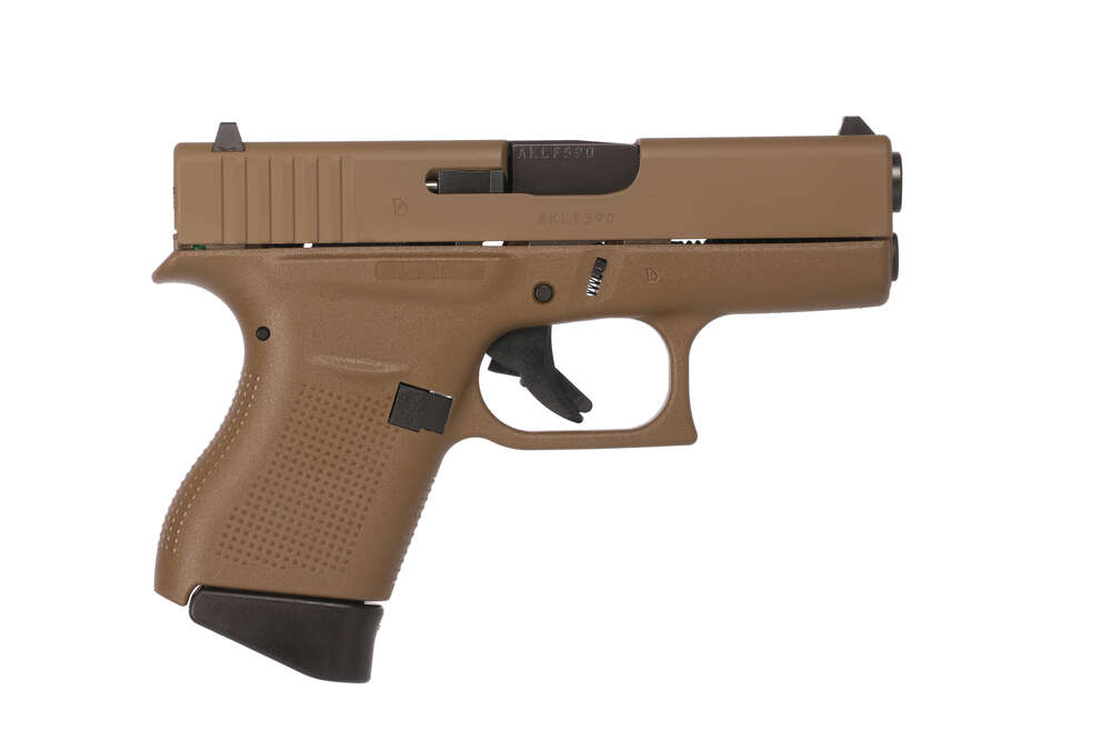 Handguns Glock G43 9mm G43 G3 9MM 6+1 FULL FDE      # • TWO 6RD MAGAZINES