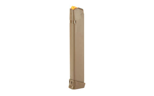 Magazines High Capacity Glock 9mm MAG GLOCK OEM 17/34 9MM 33RD FDE PKG • Model: 