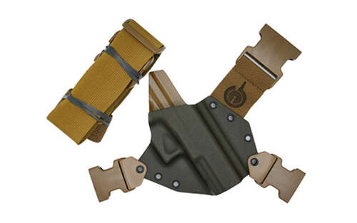 Holsters GunfightersINC Kenai Chest Holster GFI KENAI RH 1911G GRY/COY • Model: Kenai Chest Holster