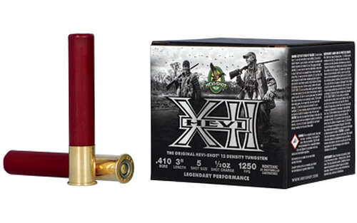 Ammunition HEVI Shot Hevi XXI 410Bore HEVI XXI 410 3" #5 TUNGSTEN 25/125