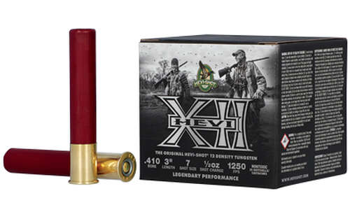 Ammunition HEVI Shot Hevi XXI 410Bore HEVI XXI 410 3" #7 TUNGSTEN 25/125 • Model: Hevi-XXI