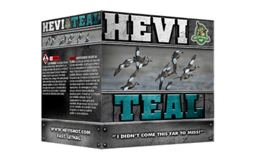 Ammunition HEVI Shot HEVI Shot 12Gauge3" HEVI TEAL 12GA 3" #6 25/250 • Model: HEVI-Shot