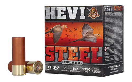 Ammunition HEVI Shot Hevi Steel Upland 12Gauge HEVI STL UPLND 12GA 2.75" #7 25/250