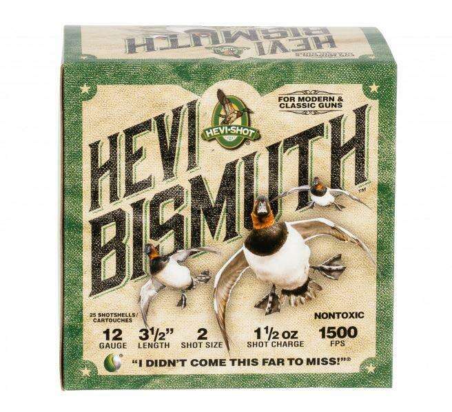 Ammunition HEVI Shot 1 1/2 oz 12Gauge HEVI HS14502 BISMUTH WF   12 3.5   2   11/2  25/10 • Model: 1 1/2 oz