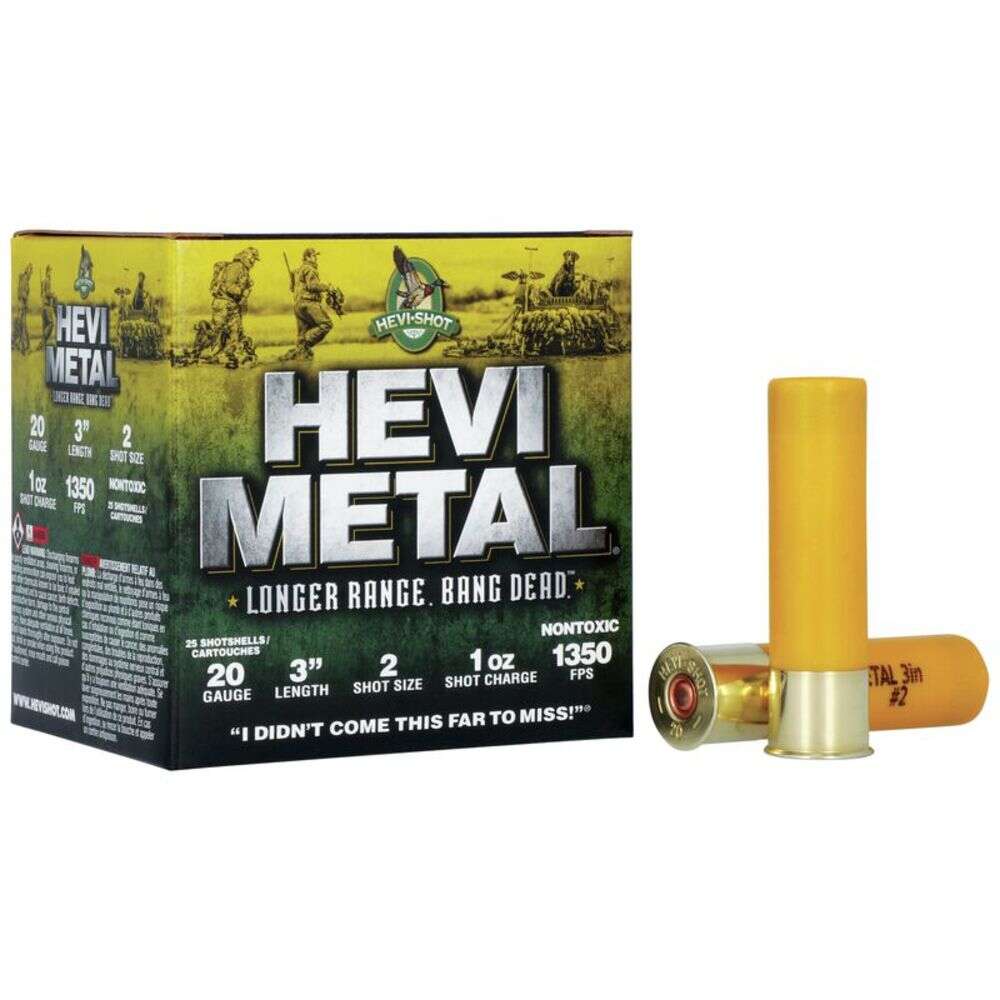 Ammunition HEVI Shot 1 oz 20Gauge HEVI HS39002 HEVIMETAL LR 20 3IN   2     1OZ 25/10 • Model: 1 oz