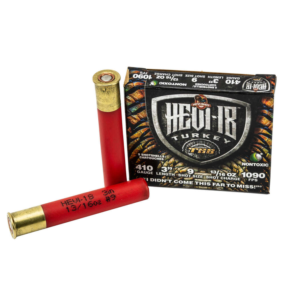 Ammunition HEVI Shot 2 1/4 oz 12Gauge HEVI HS4509  TKY HEVI18 TSS 12 3.5 9   21/4   5/10