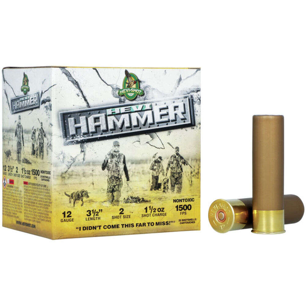 Ammunition HEVI Shot 1 1/2 oz 12Gauge HEVI HS28302 HAMMR        12 3.5   2   11/2  25/10 • Model: 1 1/2 oz