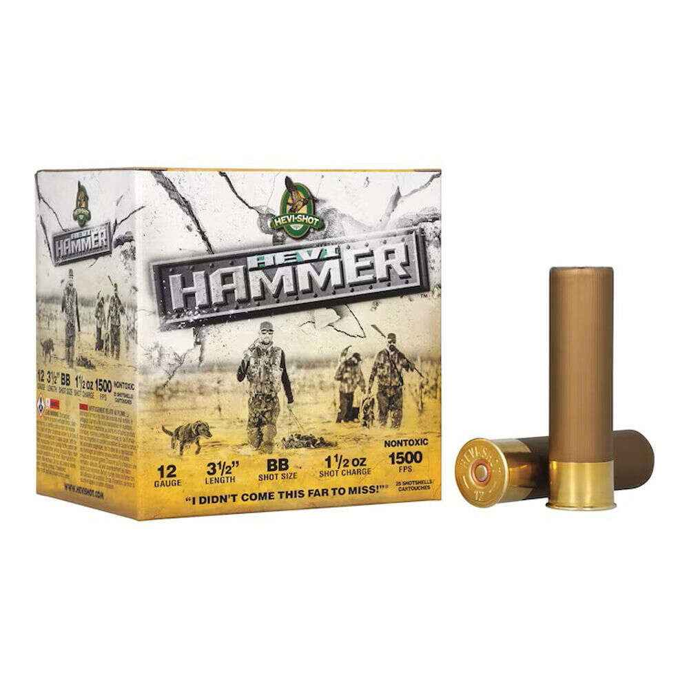 Ammunition HEVI Shot 1 1/2 oz 12Gauge HEVI HS28388 HAMMR        12 3.5   BB  11/2  25/10 • Model: 1 1/2 oz