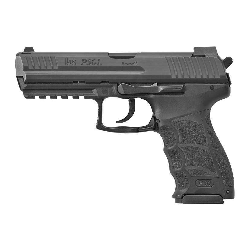 Handguns HK P30L 9MMLUGER H&K P30L V3 9MM DA 10RD B NS