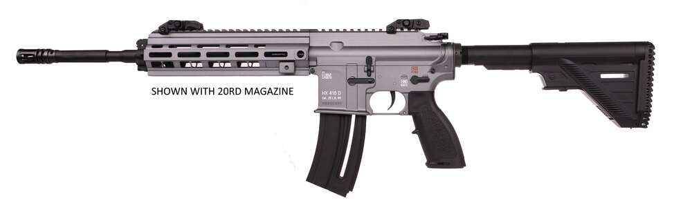 Rifles Long Guns HK HK416 22LR HK416 RIFLE 22LR GREY 10RD   # • 81000597 • Model: HK416